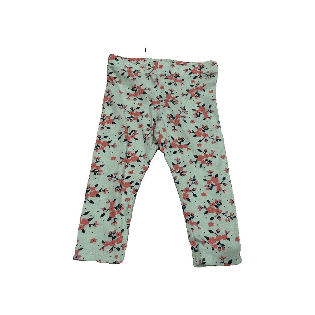 Harper Canyon Girls Mint | Pink floral Pants Size: 12 months Mint | Pink floral