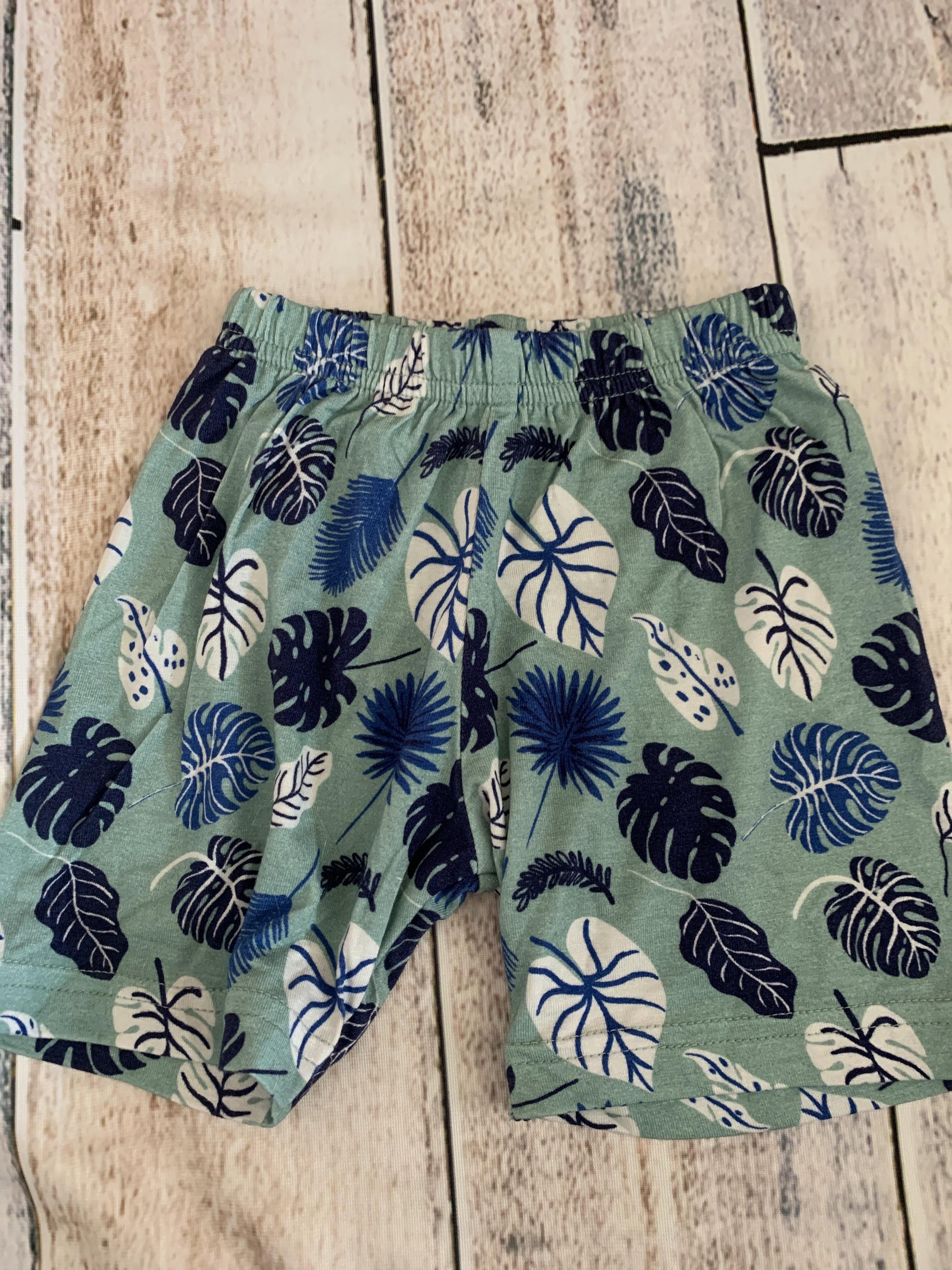 Clover Baby & Kids Boys Mint | Royal Blue | Tropical Pajamas Size: 2T Mint | Royal Blue | Tropical