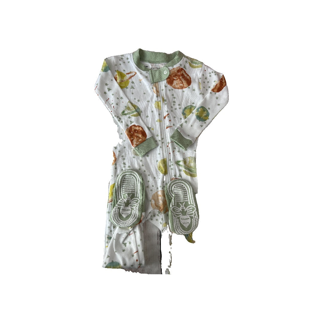 Burt's Bees Boys Mint | Space Pajamas Size: 18 months Mint | Space