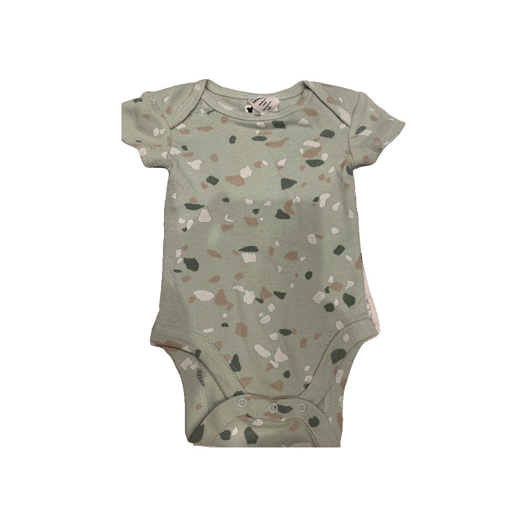 Nordstrom Unisex Mint | Terrazo Onesie Size: Newborn Mint | Terrazo