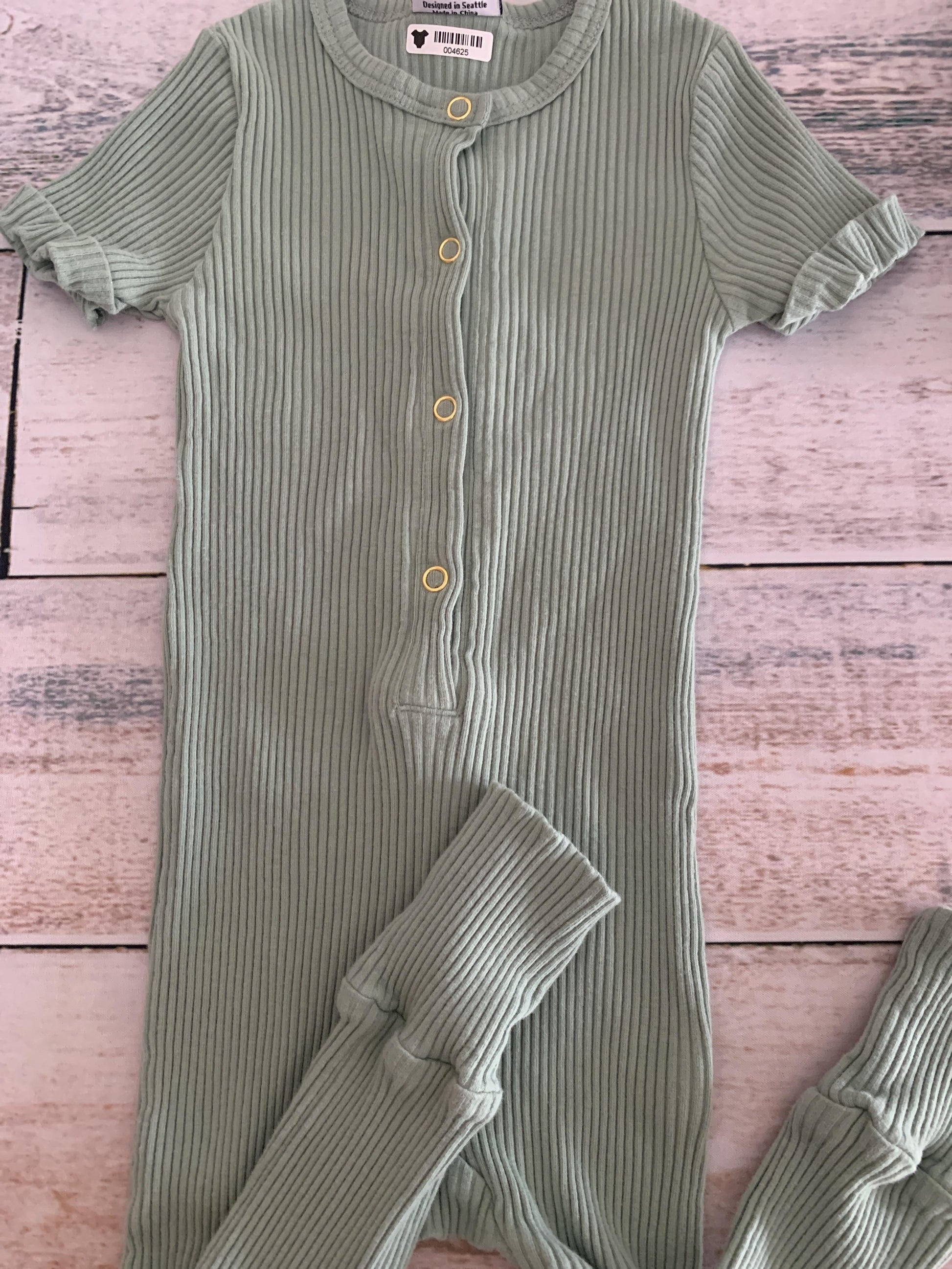 Orcas Lucille Boys Mint | Turquoise Romper Size: 18-24 months Mint | Turquoise