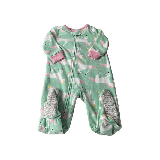 Carters Girls Mint | Unicorns Pajamas Size: 12 months Mint | Unicorns