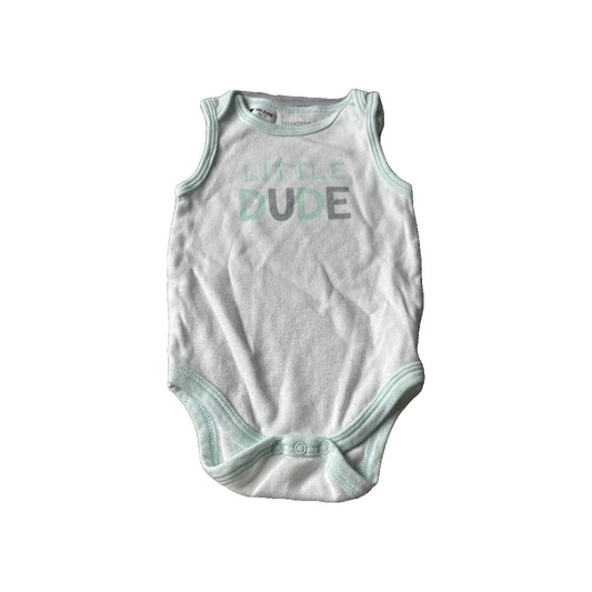 Kylee & Deena Boys Mint | White | Graphic Onesie Size: 6-9 months Mint | White | Graphic