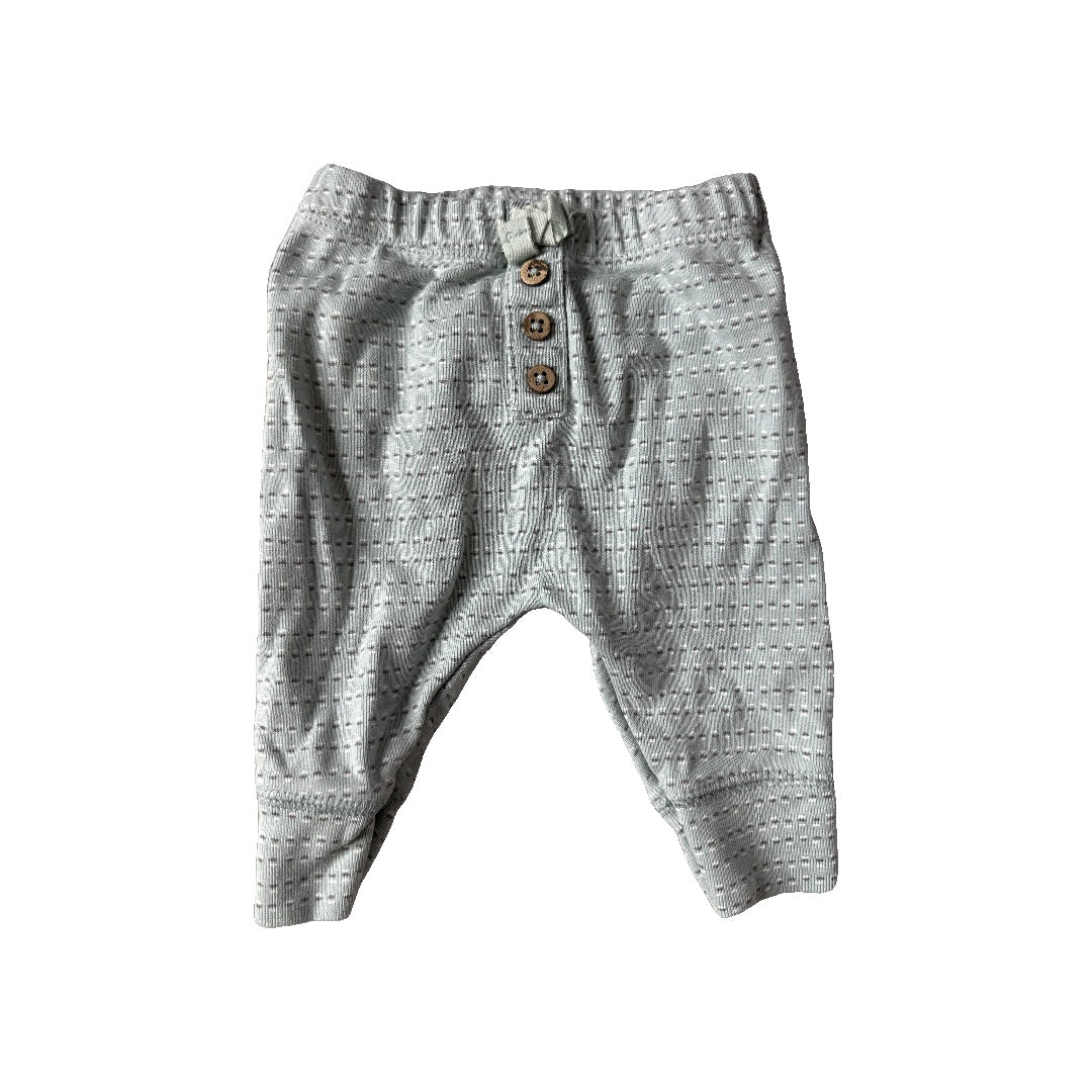 Oliver & Rain Unisex Mint | White | Pattern Pants Size: 3 months Mint | White | Pattern