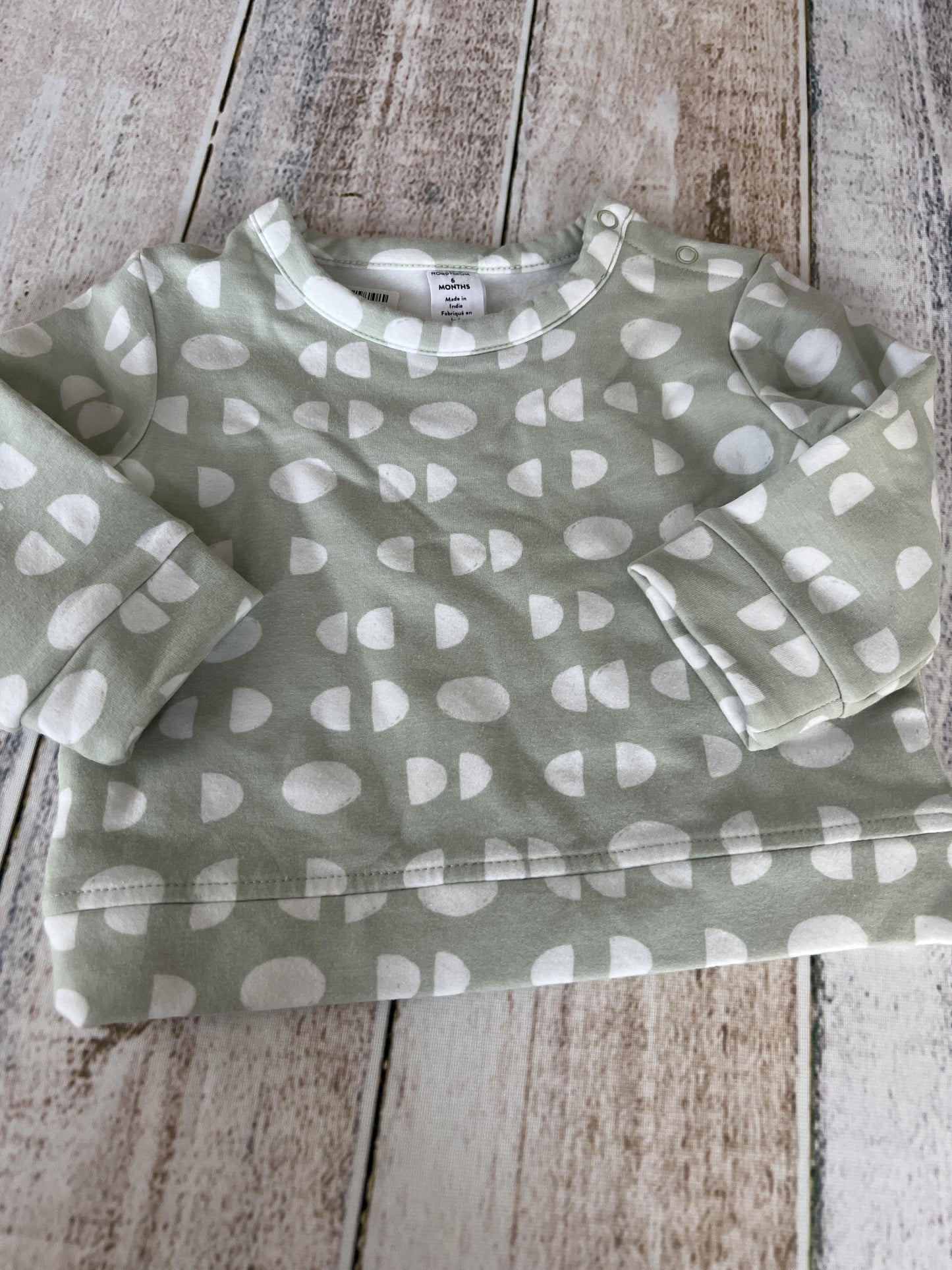 Nordstrom Unisex Mint | White | Pattern Sweater Size: 9 months Mint | White | Pattern