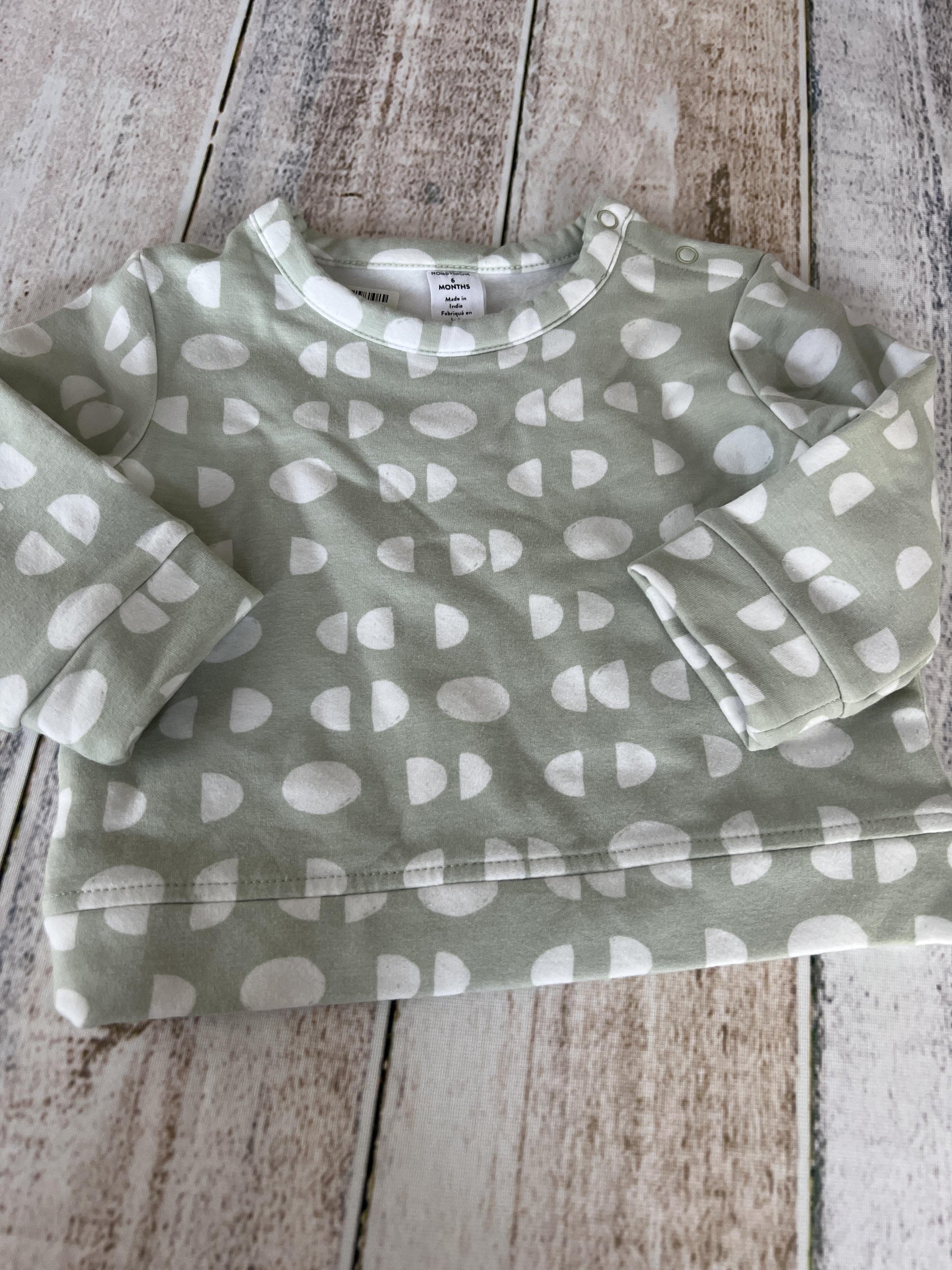 Nordstrom Unisex Mint | White | Pattern Sweater Size: 9 months Mint | White | Pattern