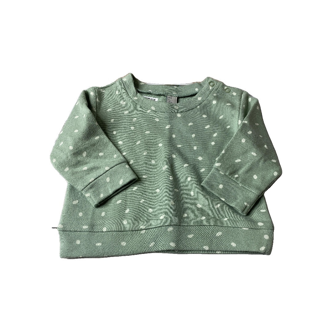 Nordstrom Girls Mint | White | polka dot Sweater Size: 6 months Mint | White | polka dot