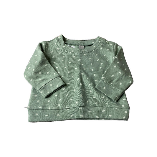 Nordstrom Girls Mint | White | polka dot Sweater Size: 6 months Mint | White | polka dot