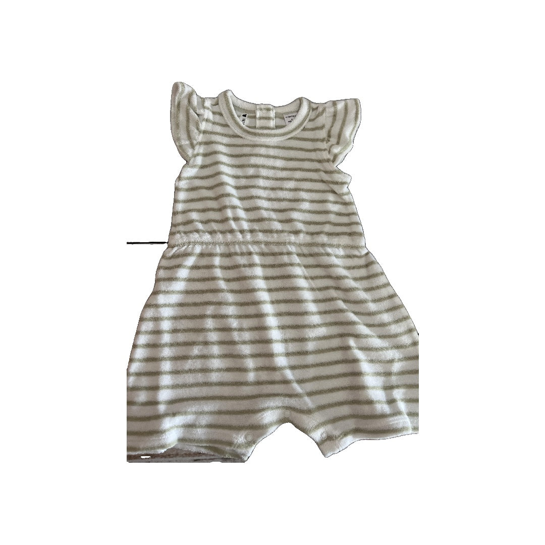 Nordstrom Girls Mint | White | Stripe Romper Size: 6 months Mint | White | Stripe