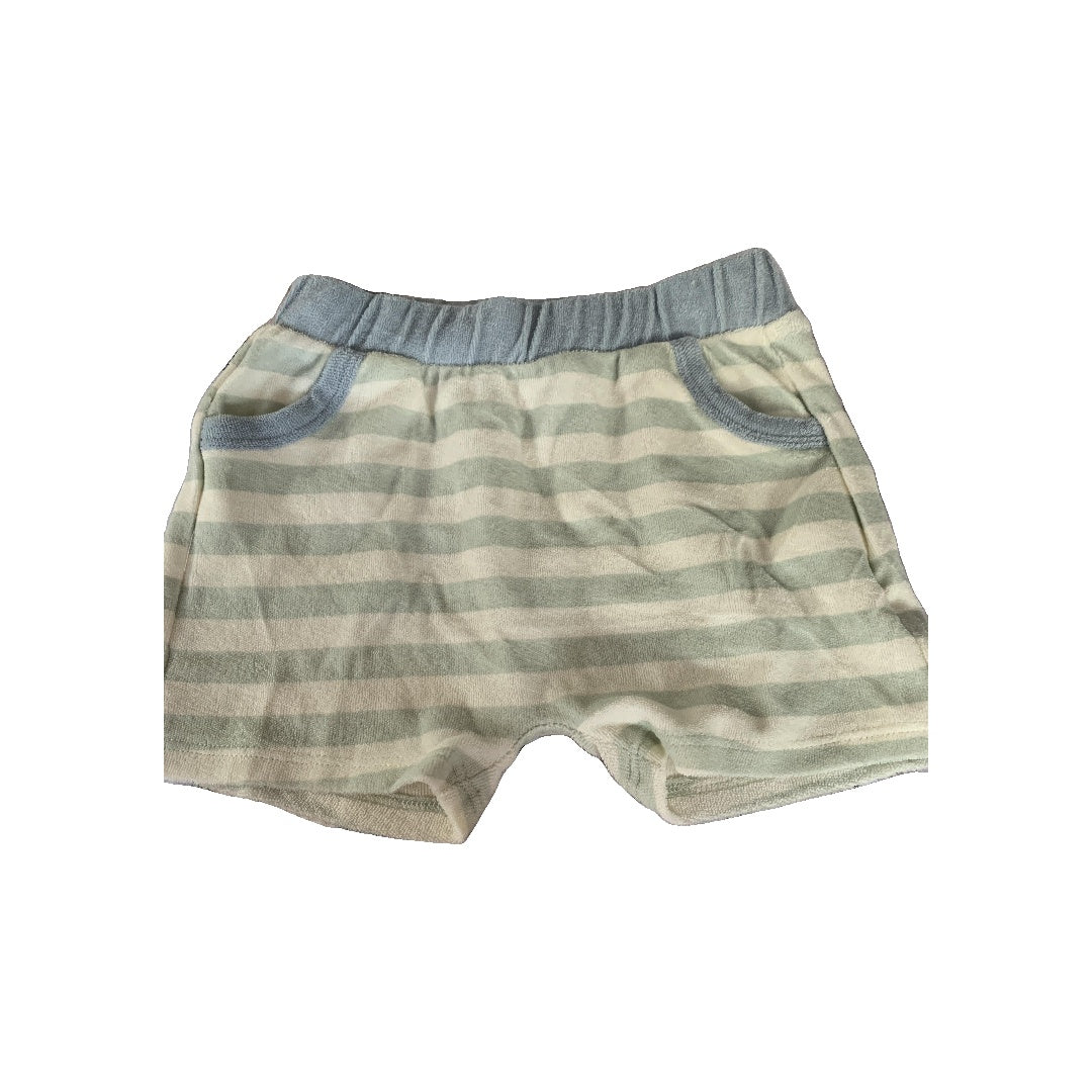 Nordstrom Unisex Mint | White | Stripe Shorts Size: 12M Mint | White | Stripe