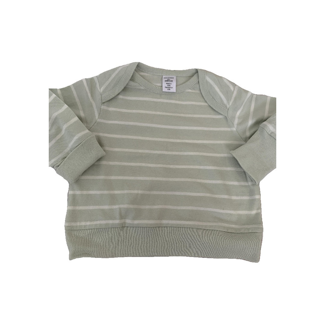 Nordstrom Unisex Mint | White | Stripe Sweater Size: 3-6 months Mint | White | Stripe
