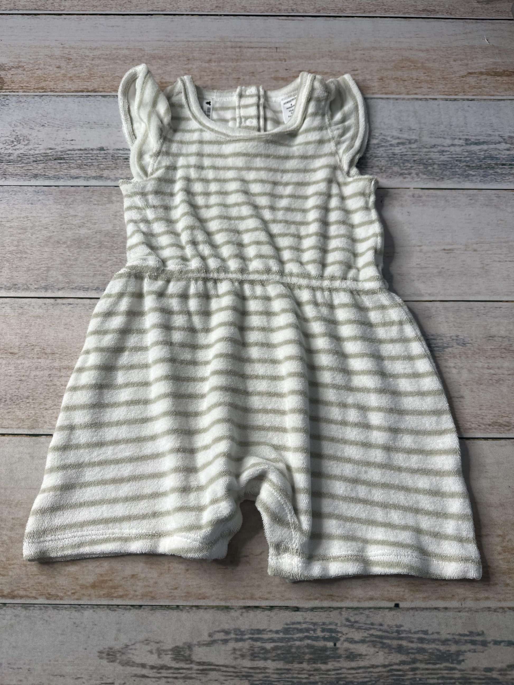 Nordstrom Girls Mint | White | Stripe Romper Size: 9 months Mint | White | Stripe