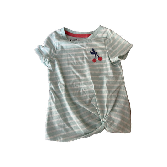 Cat & Jack Girls Mint | White | Stripe T-Shirt Size: 18 months Mint | White | Stripe