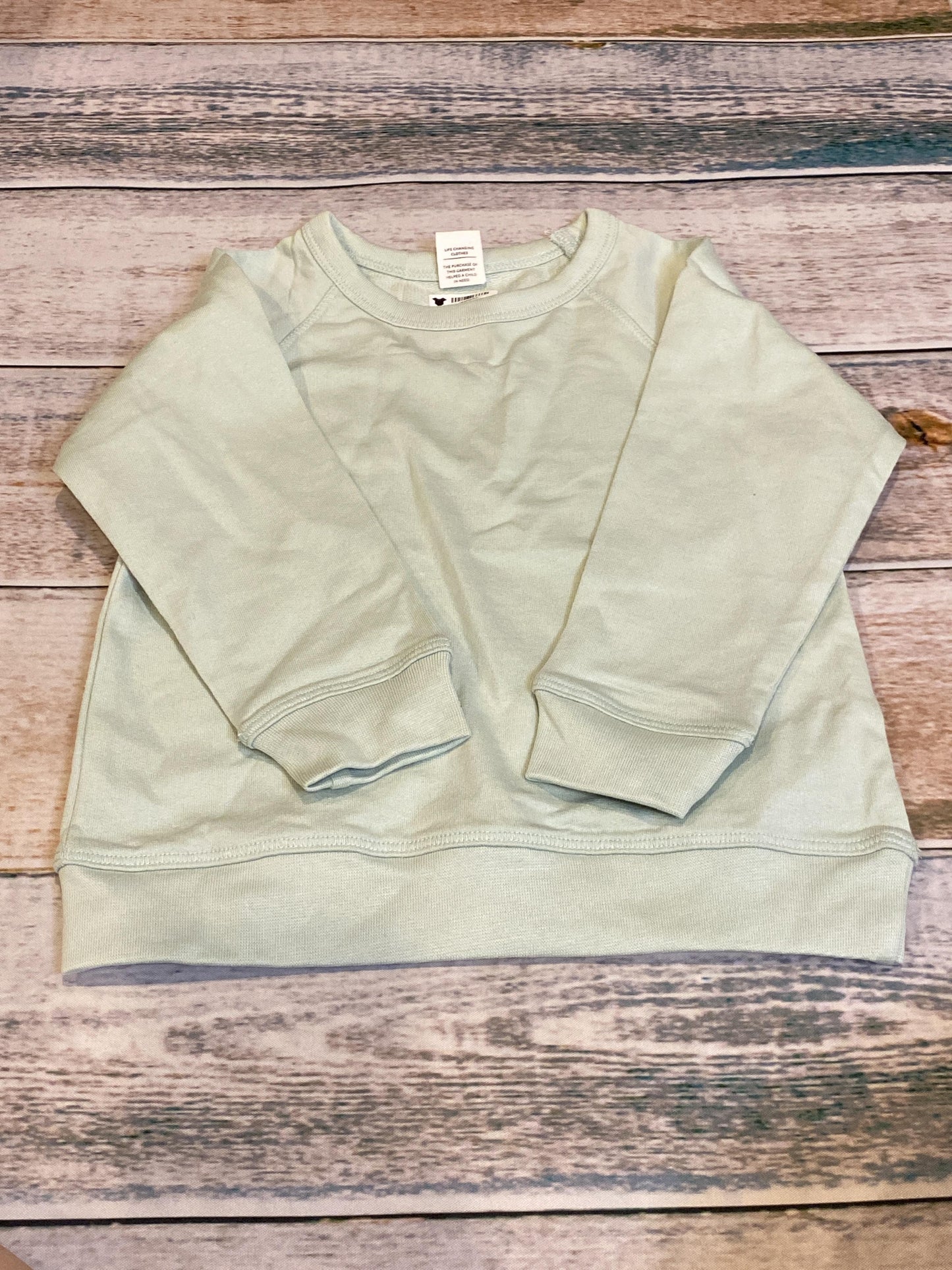 Colored Organics Unisex Mint Sweater Size: 18-24 months Mint