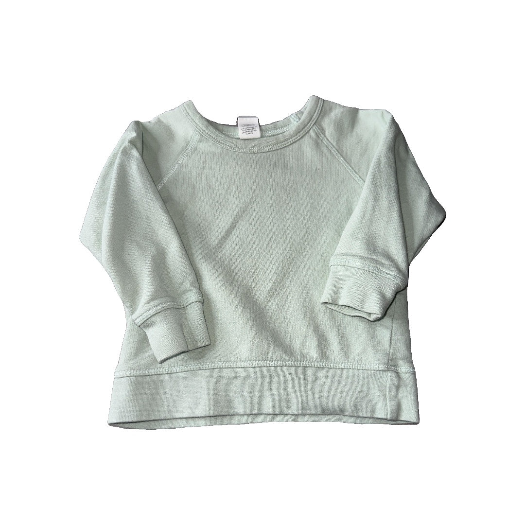 Colored Organics Unisex Mint Sweater Size: 6-12 months Mint