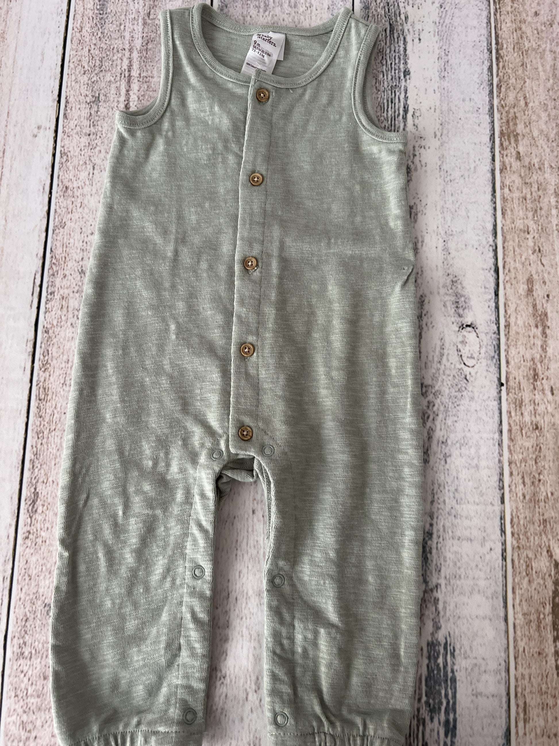 Baby Starters Unisex Mint Romper Size: 9 months Mint