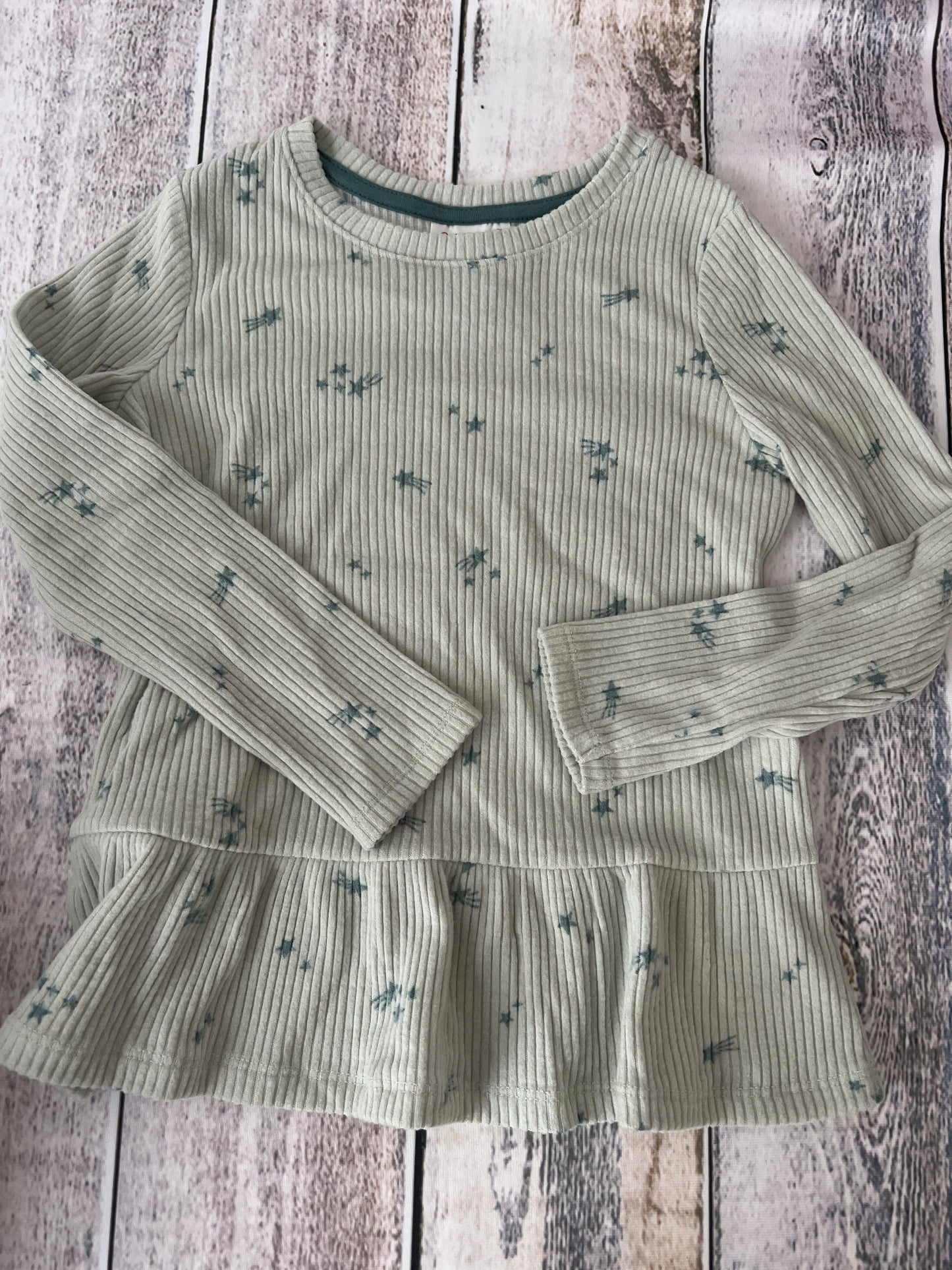 Cat & Jack Girls Mint Long Sleeve Shirt Size: 5 Mint