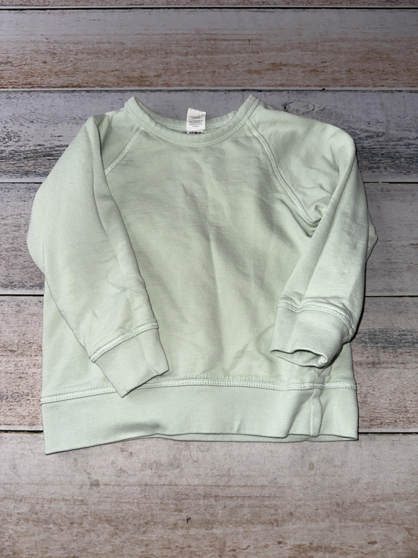 Colored Organics Unisex Mint Sweater Size: 2T Mint