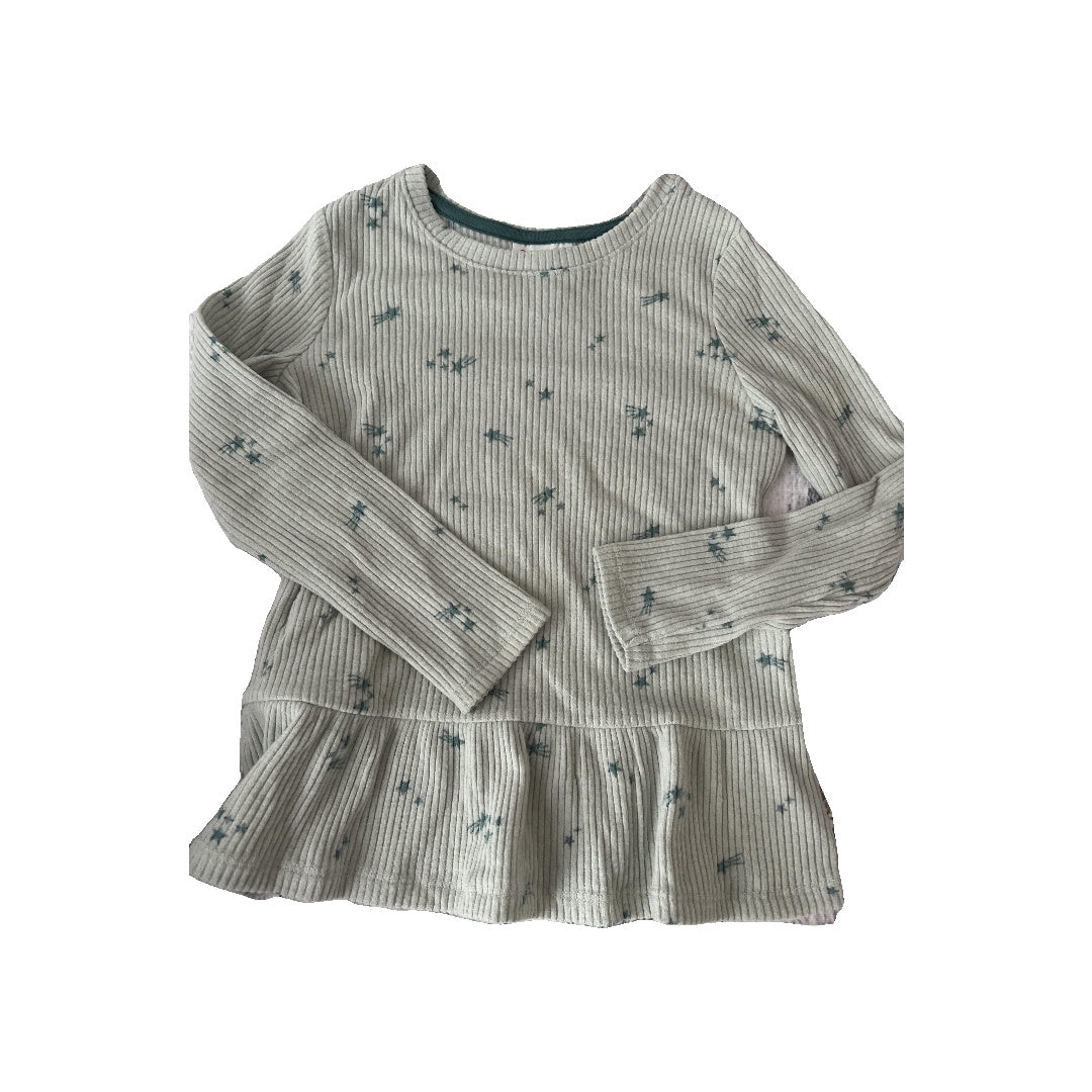 Cat & Jack Girls Mint Long Sleeve Shirt Size: 5 Mint