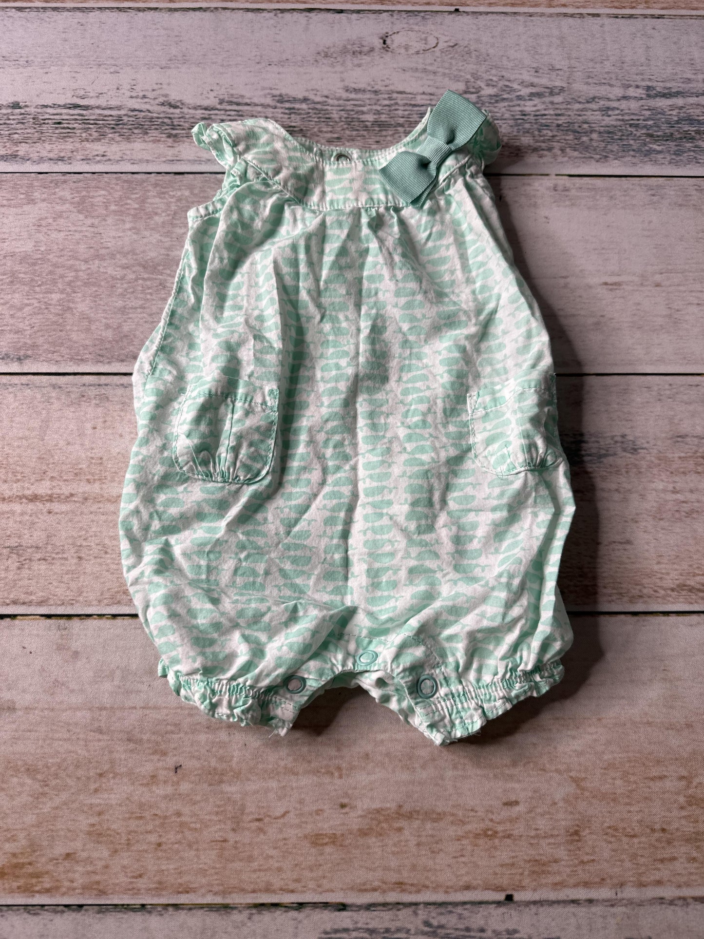 Carters Girls Mint Romper Size: Newborn Mint