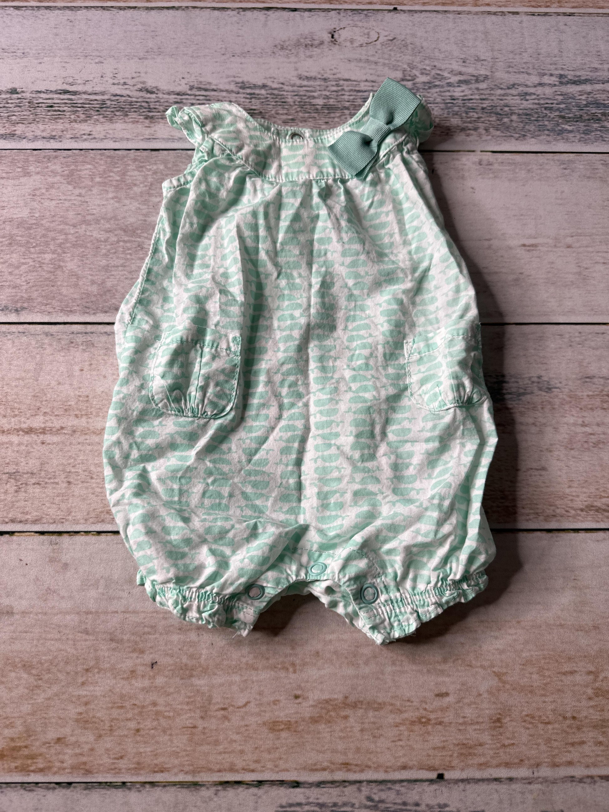 Carters Girls Mint Romper Size: Newborn Mint