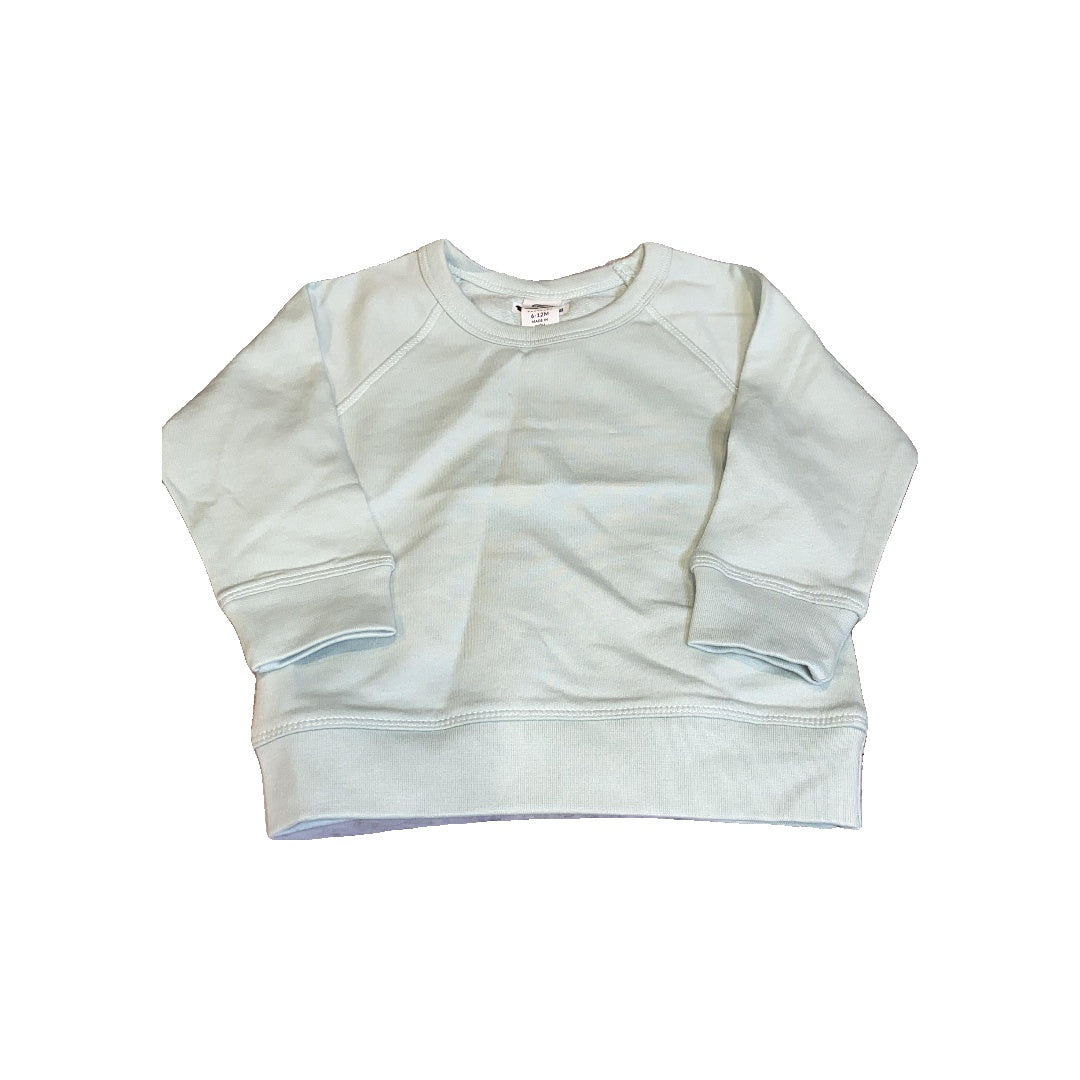 Colored Organics Unisex Mint Sweater Size: 6-12 months Mint