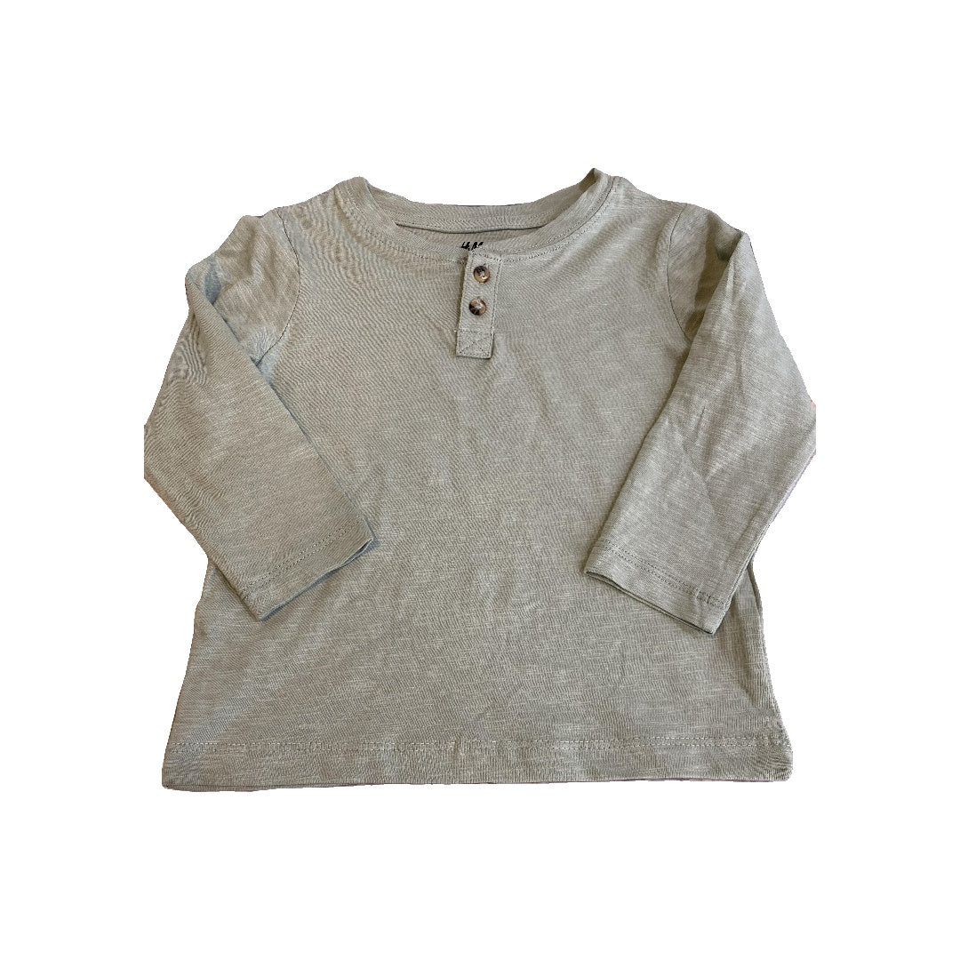 H&M Boys Mint Long Sleeve Shirt Size: 2T Mint