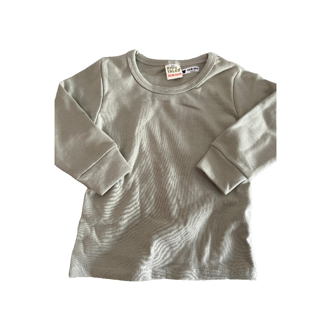 Kids tales Unisex Mint Long Sleeve Shirt Size: 9-12 Months Mint