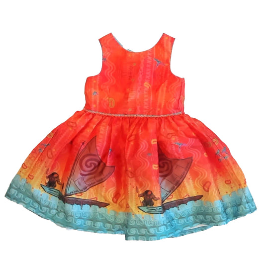 Disney Girls Moana Dress Size: 4T Moana