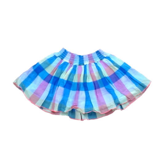 Rockets Of Awesome Girls Muliticolored Plaid Skirt Size: 4T - 8 Years Muliticolored Plaid