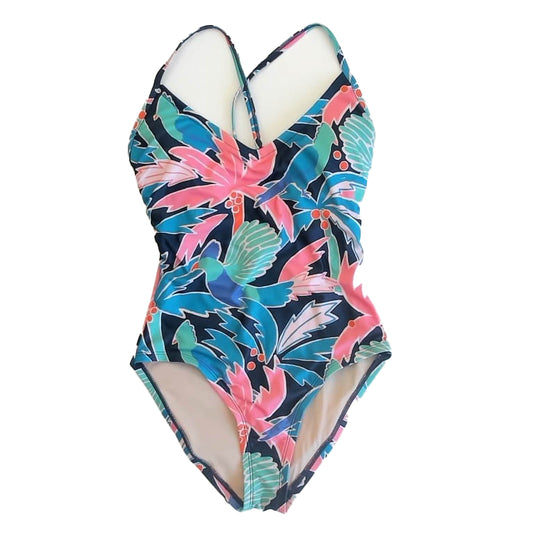 Tea Collection Girls Multi Birds 1-piece Swimsuit Size: XS Multi Birds