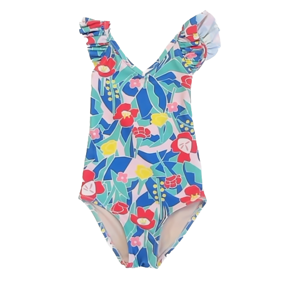 Tea Collection Girls Multi-Color 1-piece Swimsuit Size: 5 Toddler Multi-Color