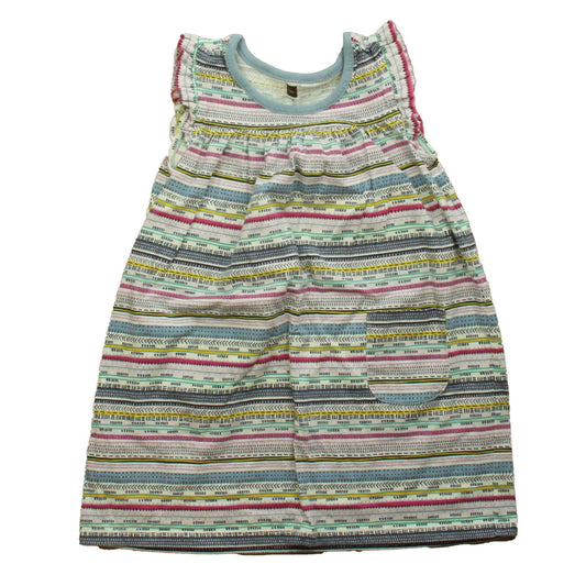 Tea Girls Multi Color Dress Size: 4T