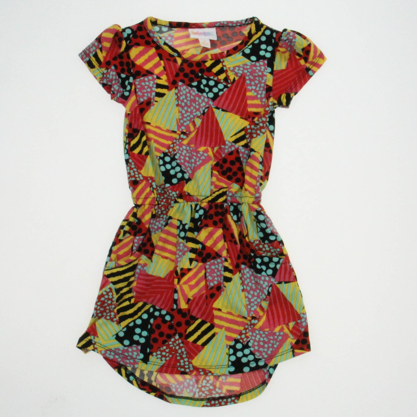 LuLaRoe Girls Multi Color Dress Size: 2T Multi Color