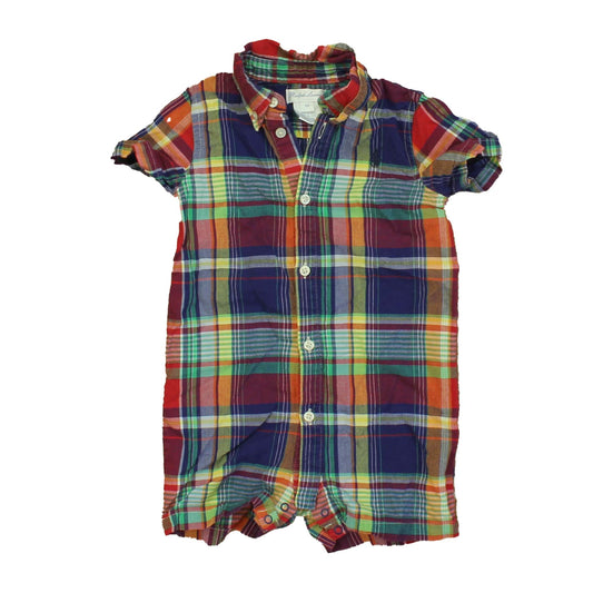 Ralph Lauren Boys Multi | Plaid Romper Size: 12 Months Multi | Plaid