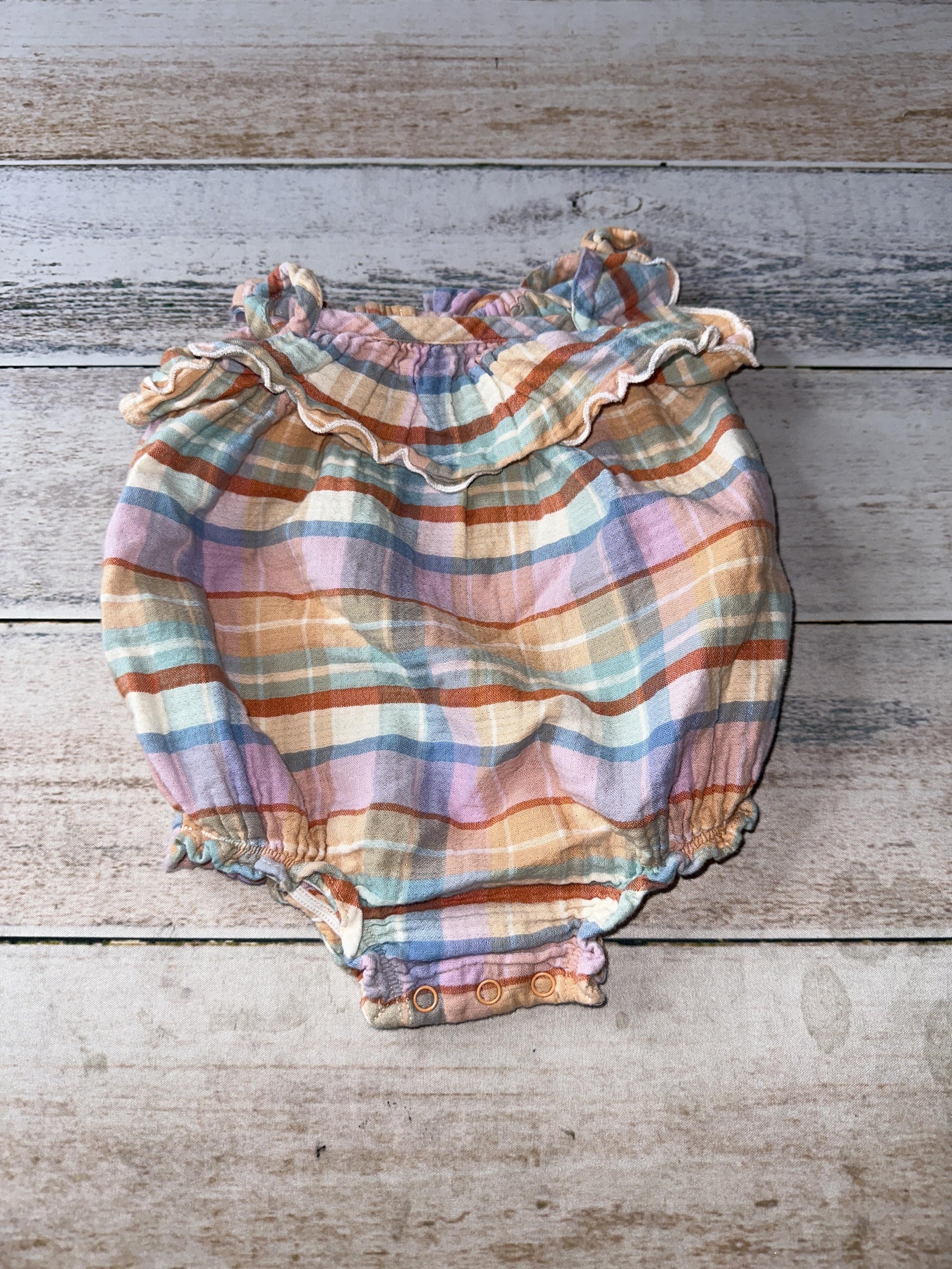 Nordstrom Girls Multi | plaid Romper Size: 9 months Multi | plaid