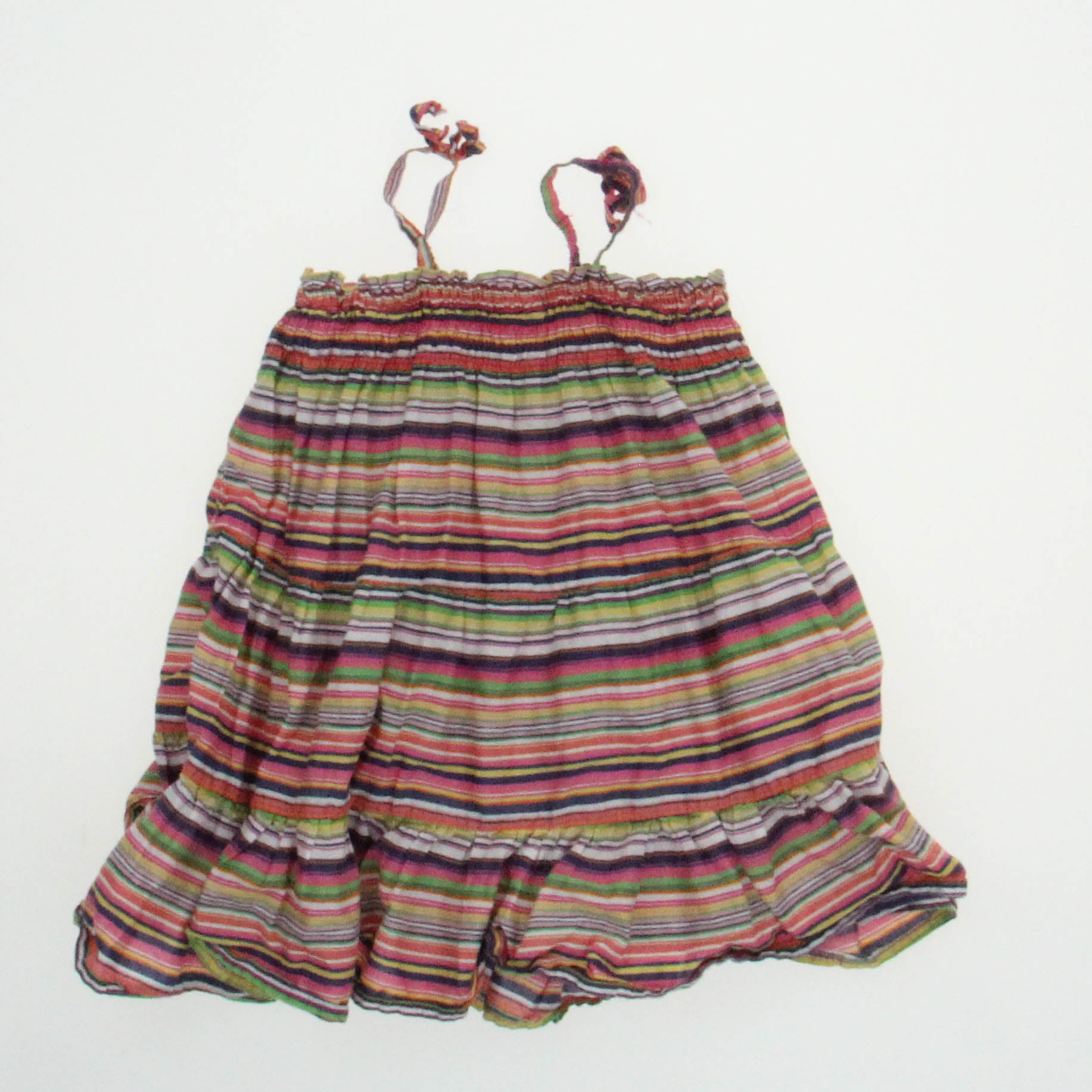 Gap Girls Multi Stripes Sun Dress Size: 6-12 Months Multi Stripes