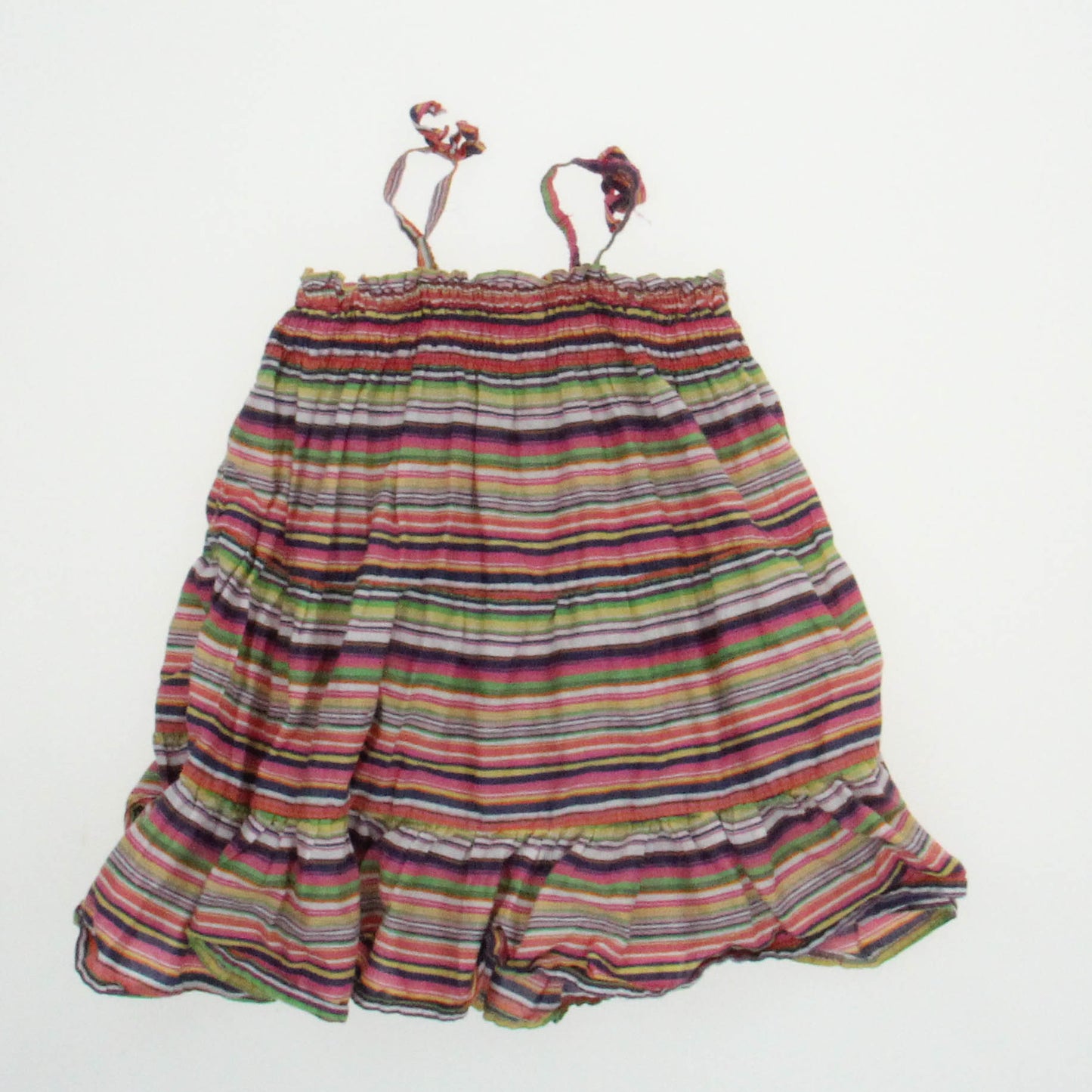 Gap Girls Multi Stripes Sun Dress Size: 6-12 Months Multi Stripes