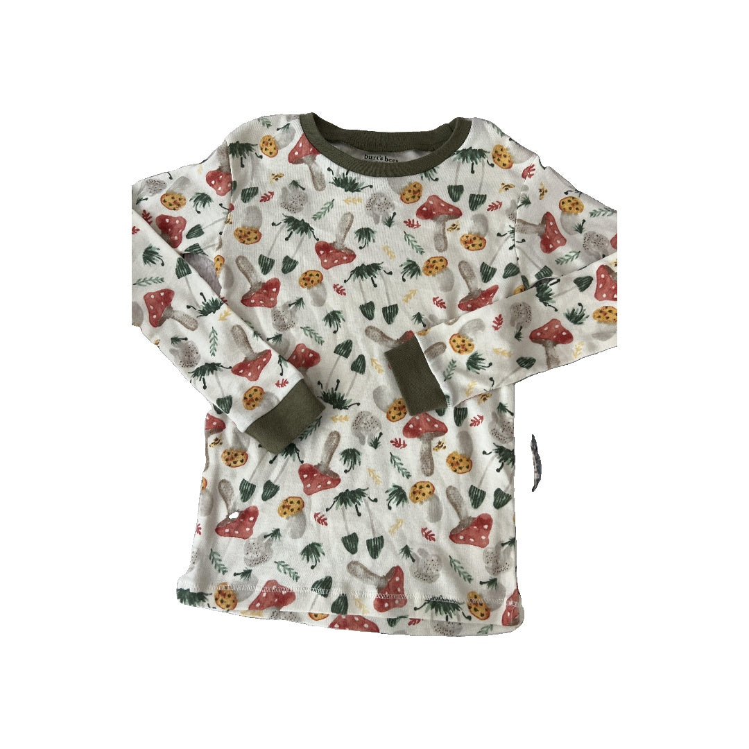Burt's Bees Unisex Mushrooms Pajamas Size: 5 Mushrooms