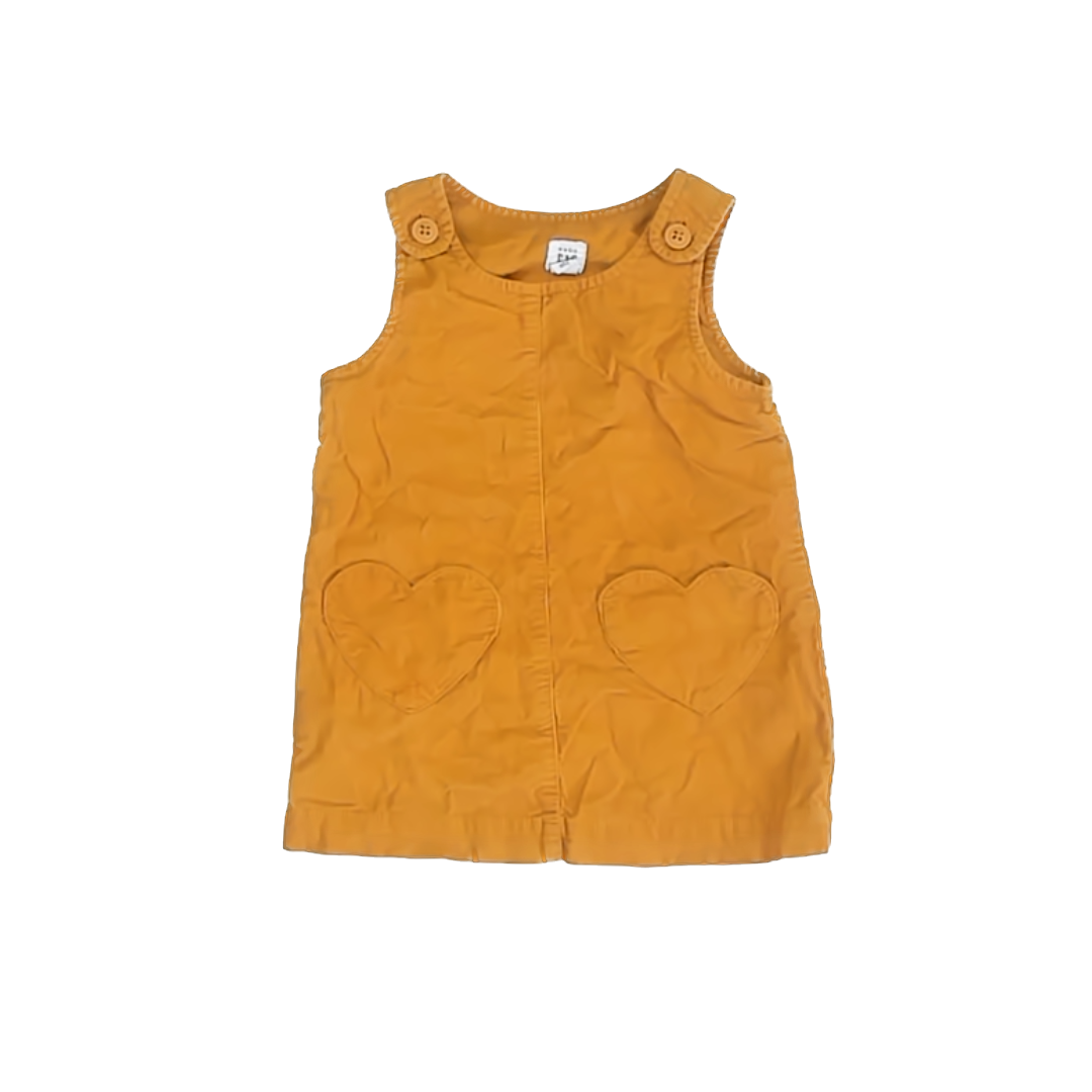 Gap Girls Mustard Corduroy Jumper Size: 12-18 Months Mustard Corduroy