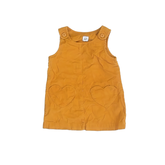 Gap Girls Mustard Corduroy Jumper Size: 12-18 Months Mustard Corduroy