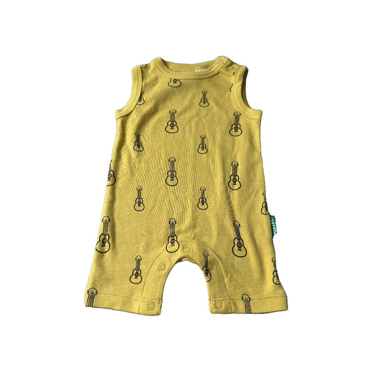 Parade Boys Mustard | guitars Romper Size: 3-6 months Mustard | guitars