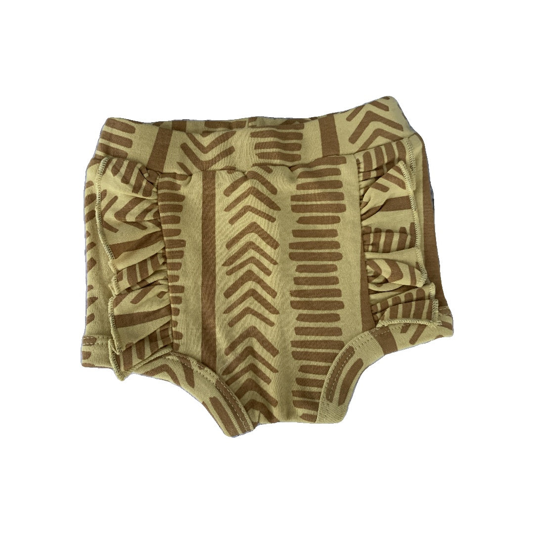 Kate Quinn Girls Mustard | Pattern Shirt Size: 0-3 months Mustard | Pattern