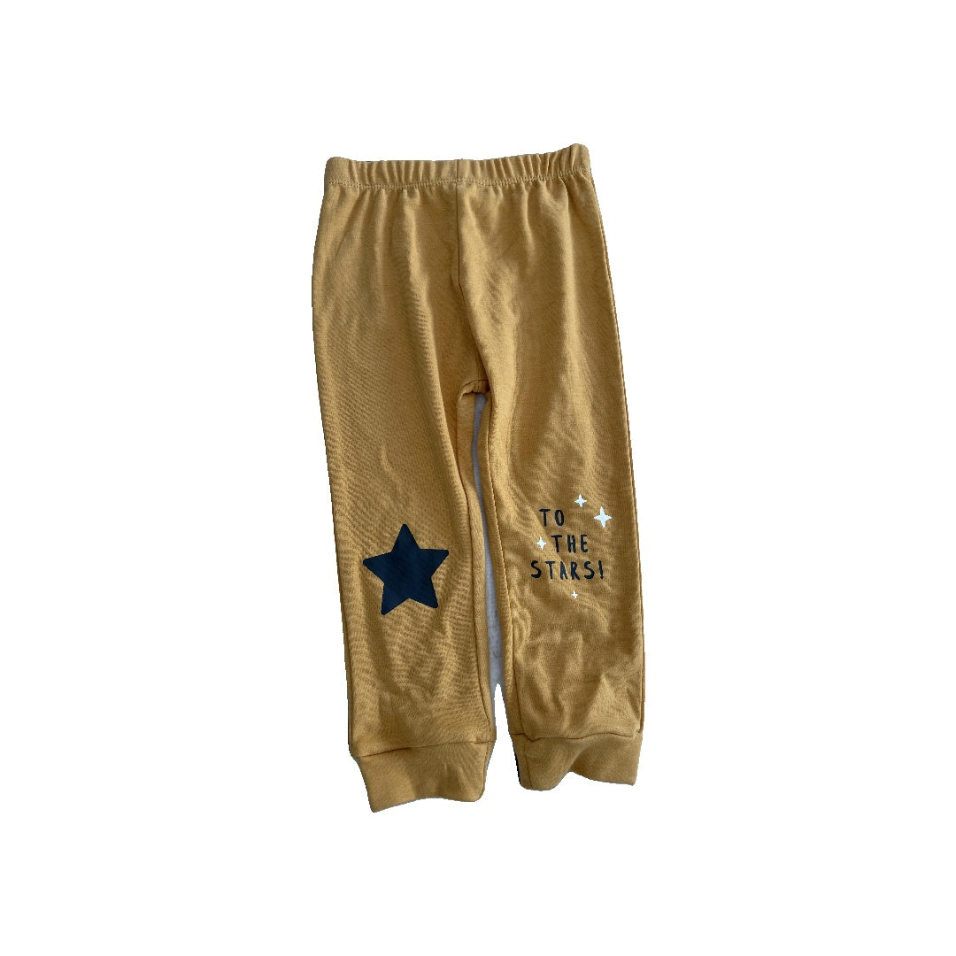 PL Baby Boys Mustard | Stars Pants Size: 24 months Mustard | Stars