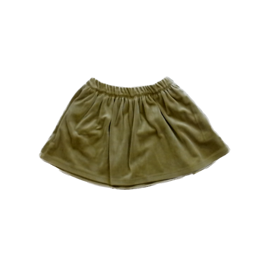 Tea Collection Girls Mustard Velvet Skirt Size: 3T Mustard Velvet