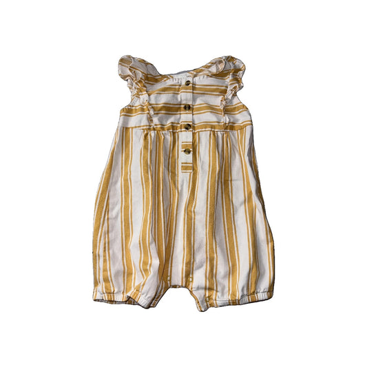 Firsts Girls Mustard | White | Stripe Romper Size: 18 months Mustard | White | Stripe