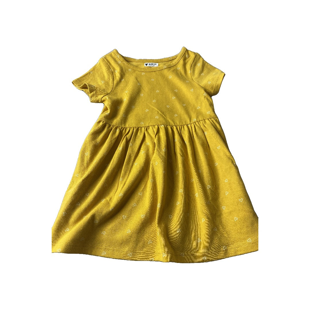 Cat & Jack Girls Mustard Dress Size: 18 months Mustard