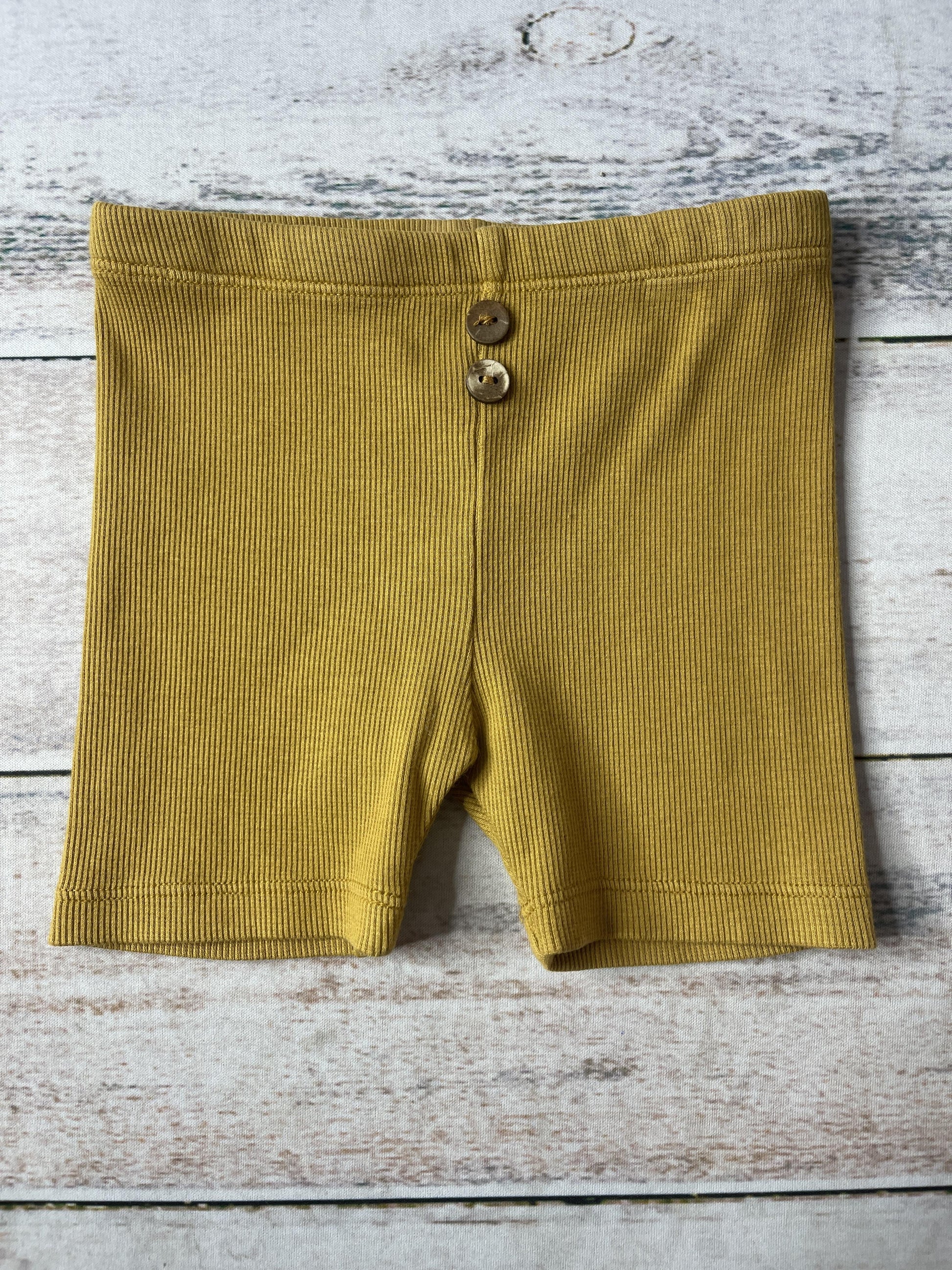 KId Wild Unisex Mustard Shorts Size: 18-24 months Mustard