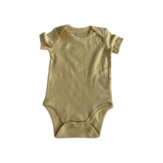 Mac and Moon Unisex Mustard Onesie Size: 12 months Mustard