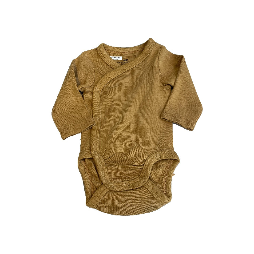 H&M Unisex Mustard Onesie Size: Preemie Mustard